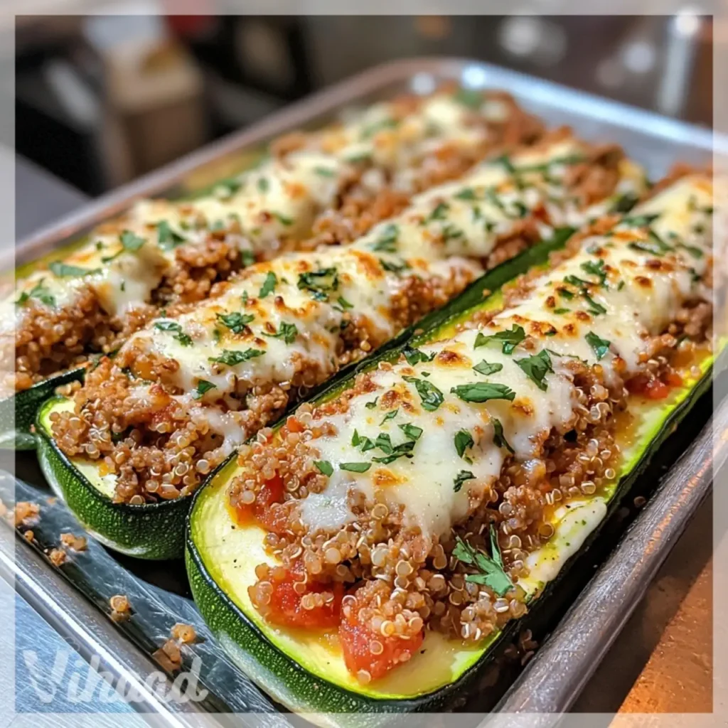 Bateaux de Courgettes Farcies une recette délicieuse
