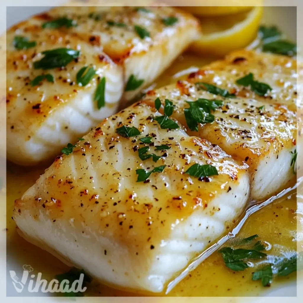 Filet de poisson blanc sauce au beurre citron