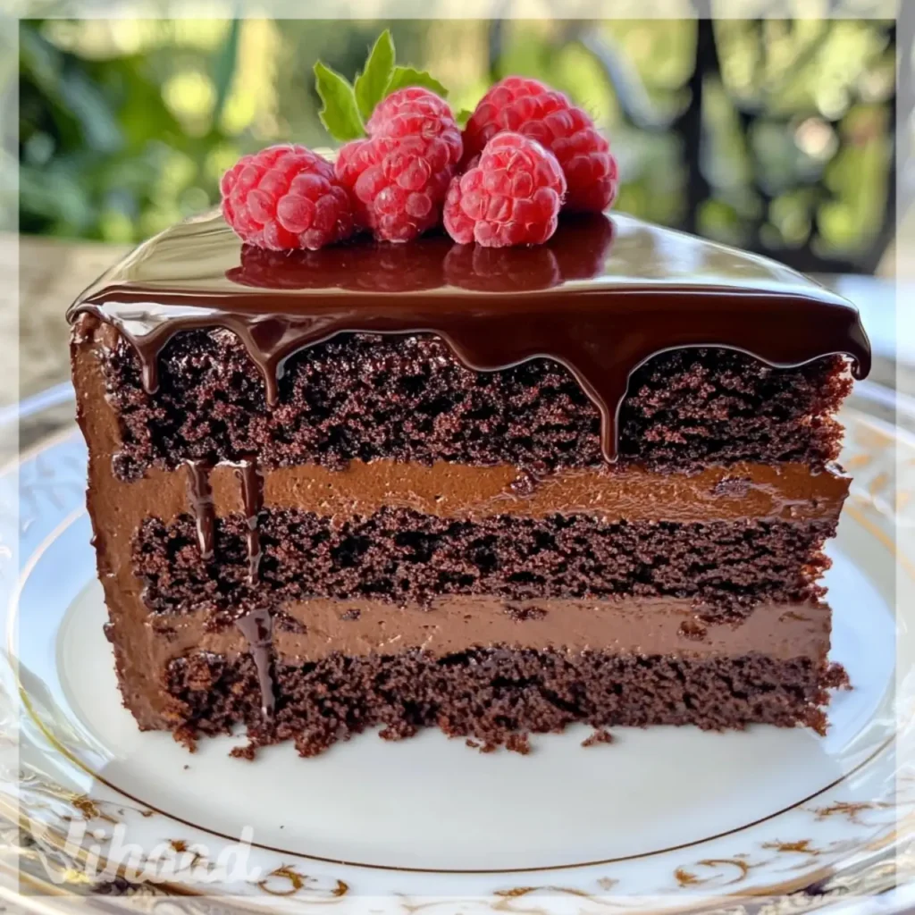 Gâteau au Chocolat avec Ganache un délice à découvrir !