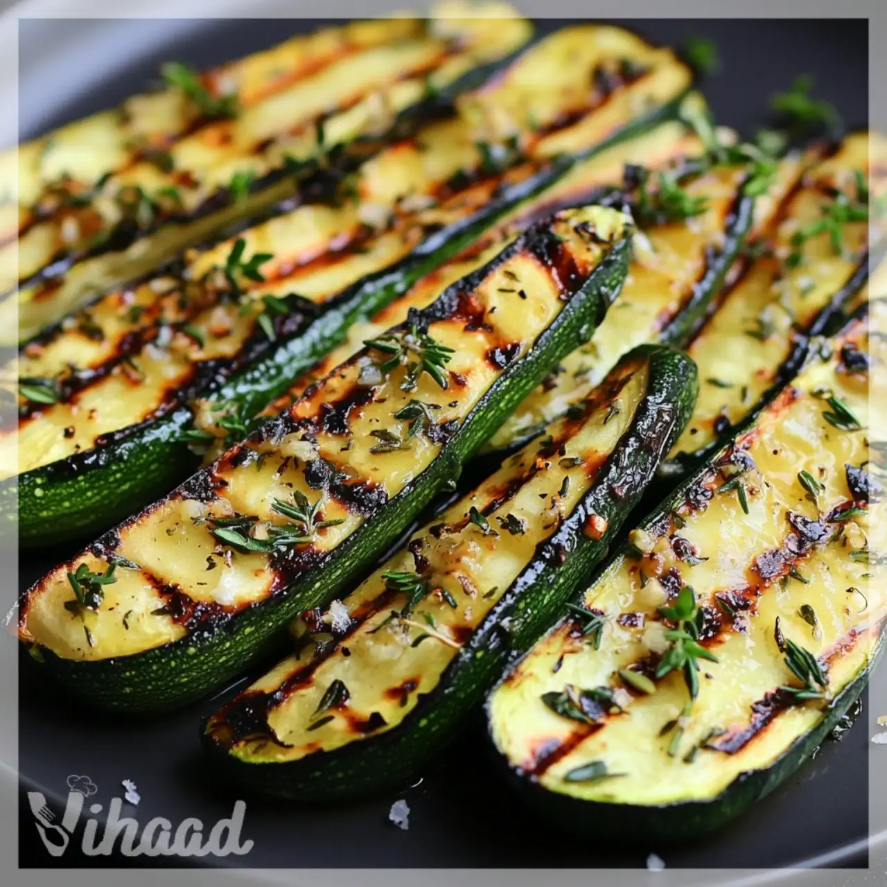 Grilled Courgettes with Herb Marinade Découvrez cette recette !