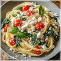 Pâtes aux tomates cerises et épinards un délice rapide !