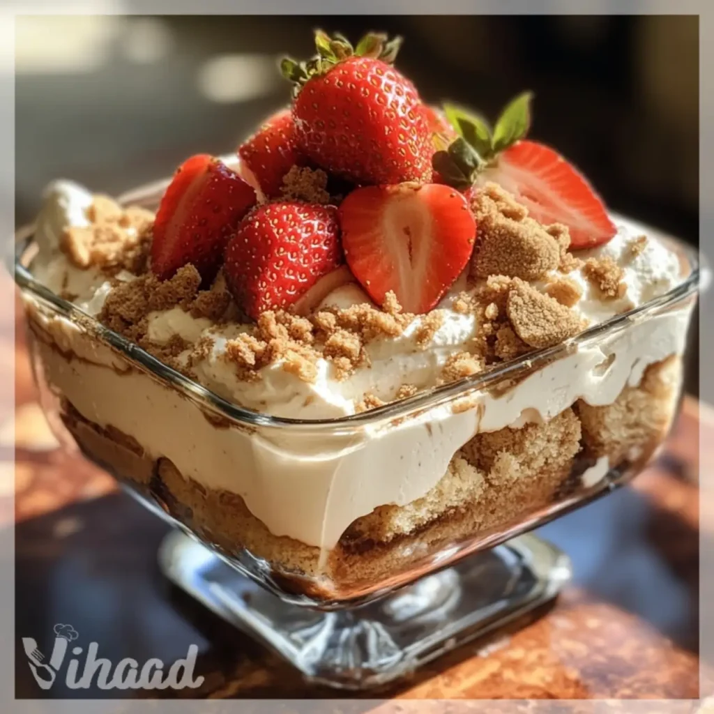 Tiramisu aux fraises et spéculoos un délice à découvrir !