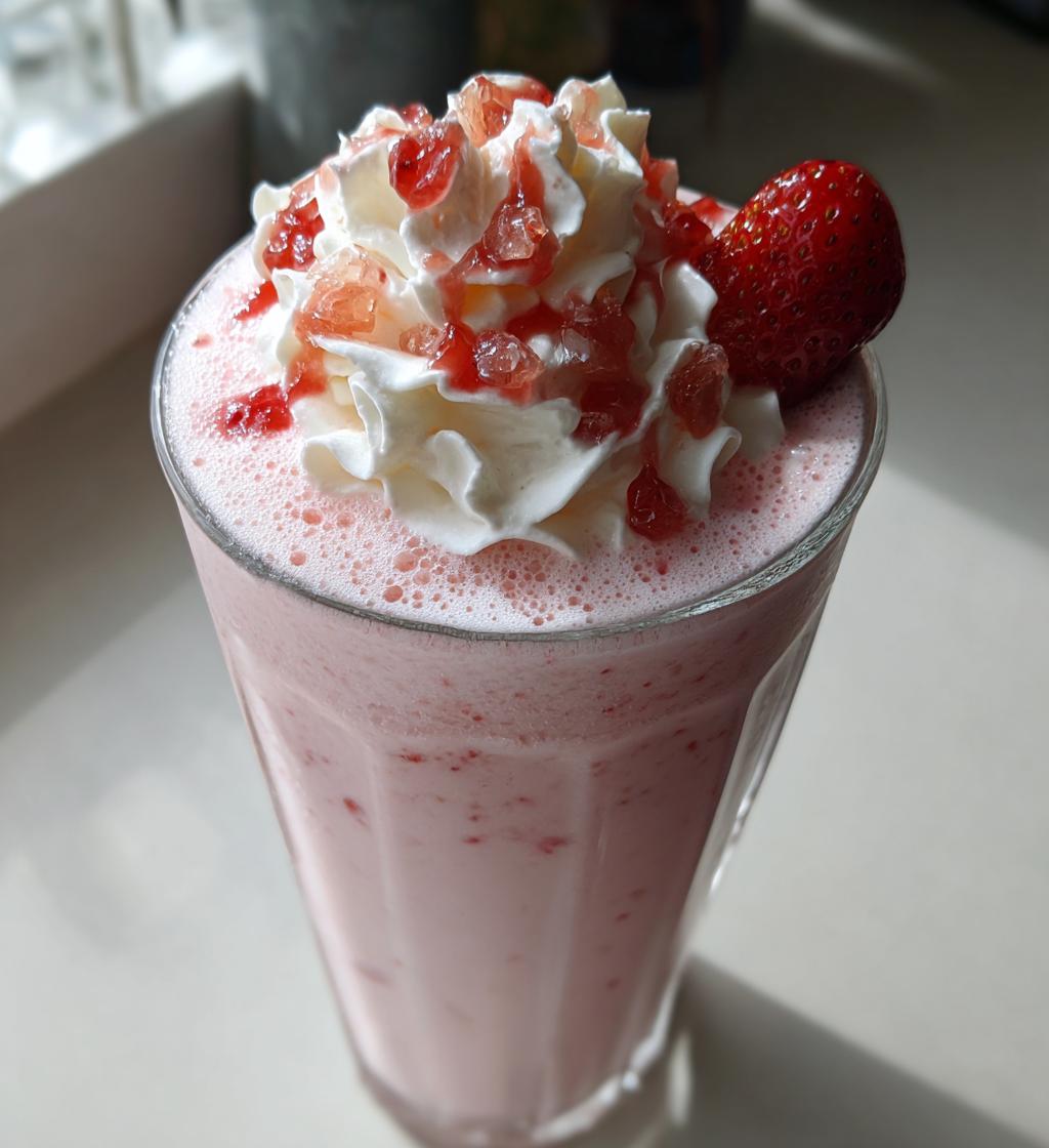 milkshake recette fraise