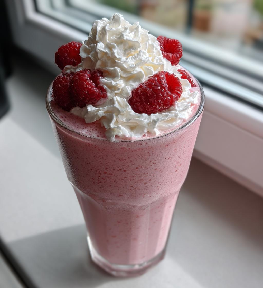 milkshake recette framboise