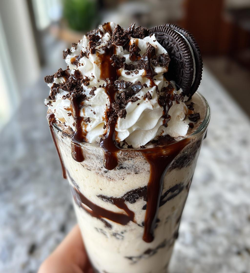 milkshake recette vanille oreo