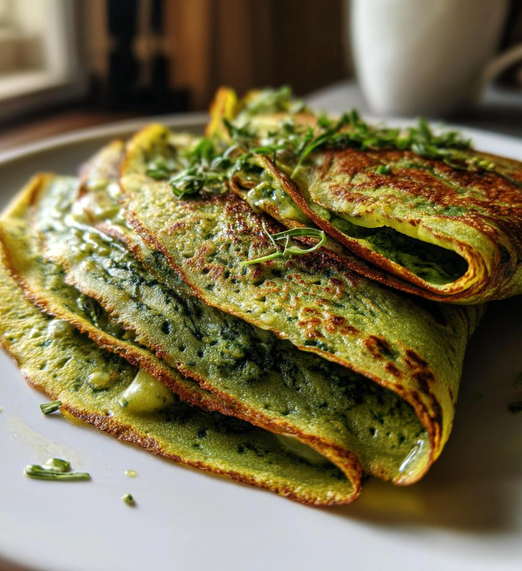 pancake epinard recette - detail 1
