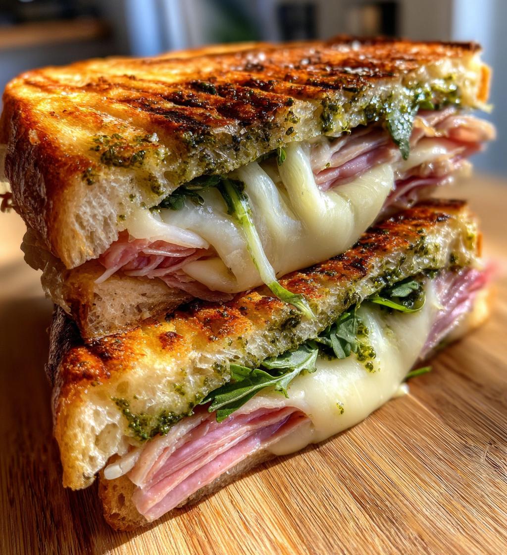 panini recettes jambon mozzarella - detail 1