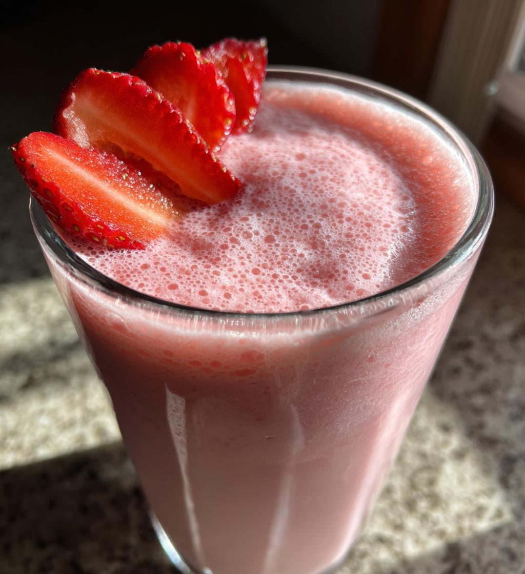recette de smoothie à la fraise