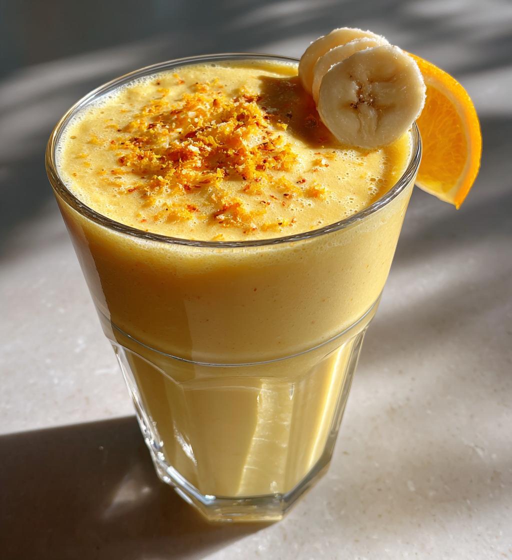 recette smoothie banane orange - detail 1