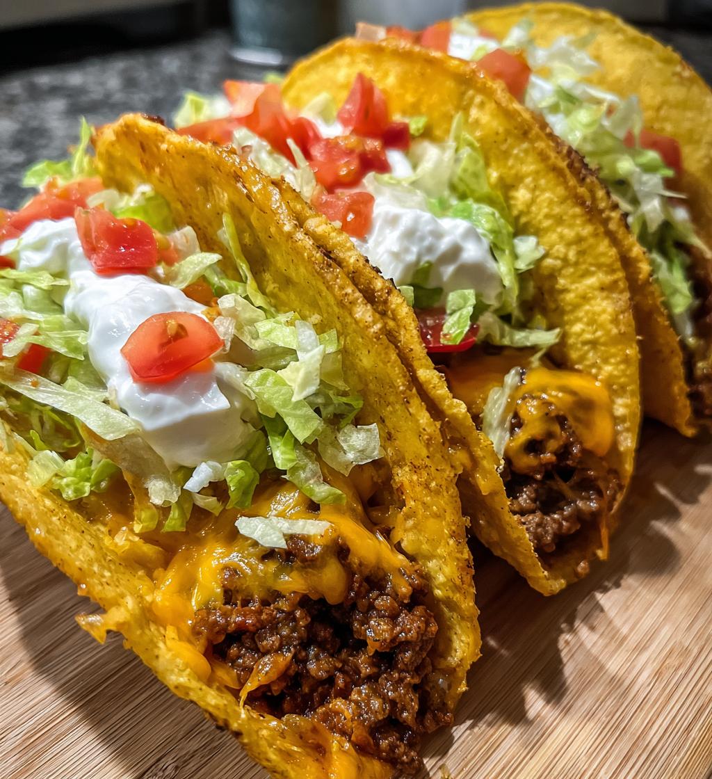 recette tacos cheddar