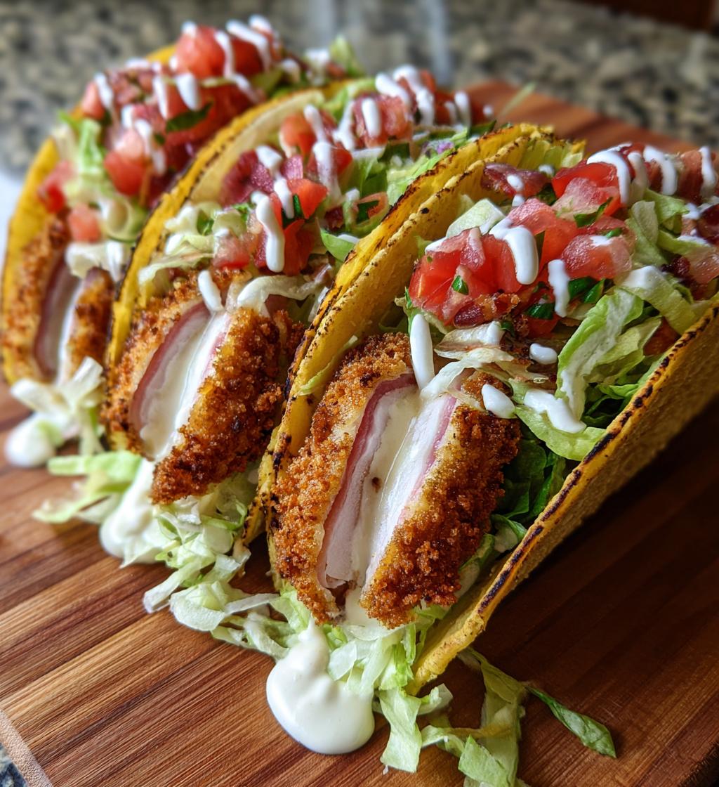 recette tacos cordon bleu