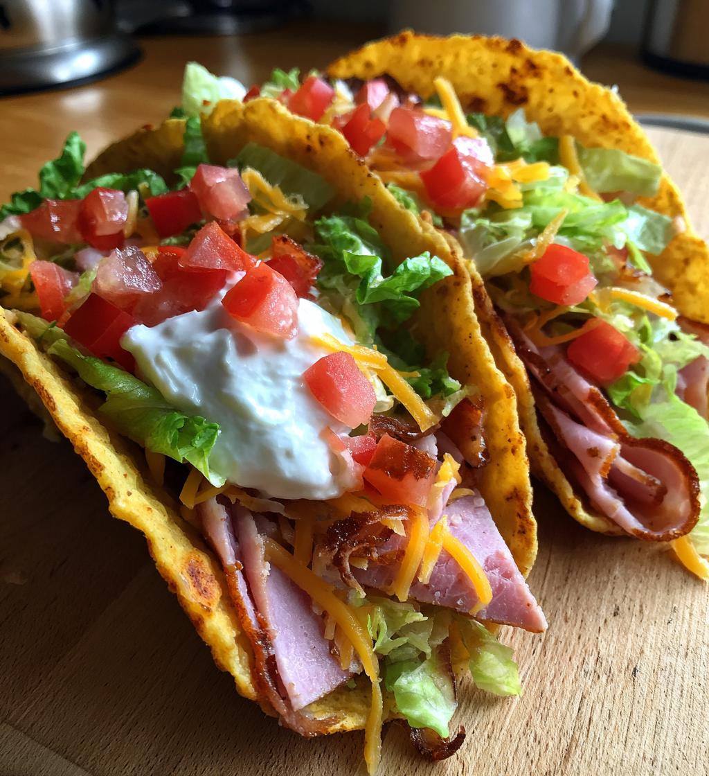 recette tacos jambon