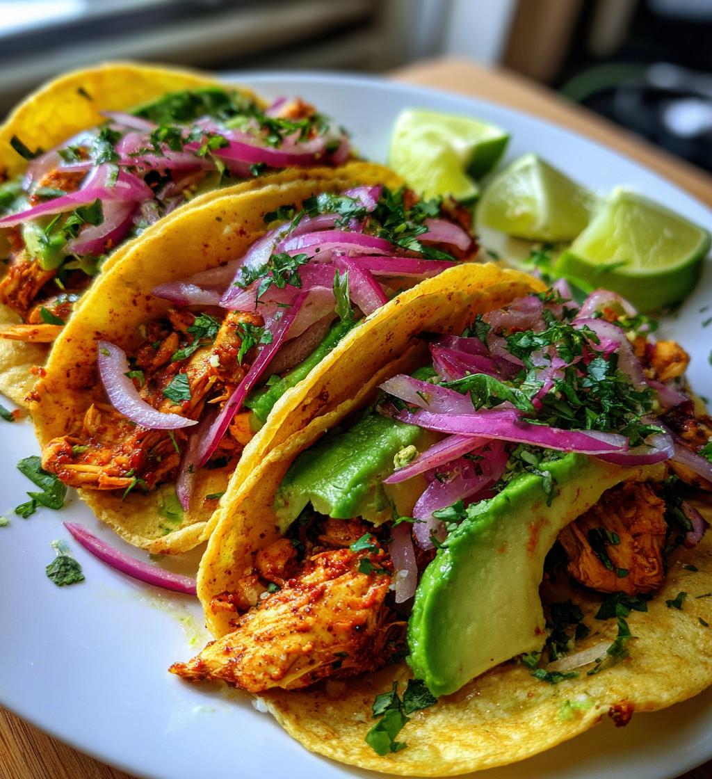recette tacos poulet avocat - detail 1