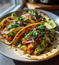 recette tacos poulet avocat