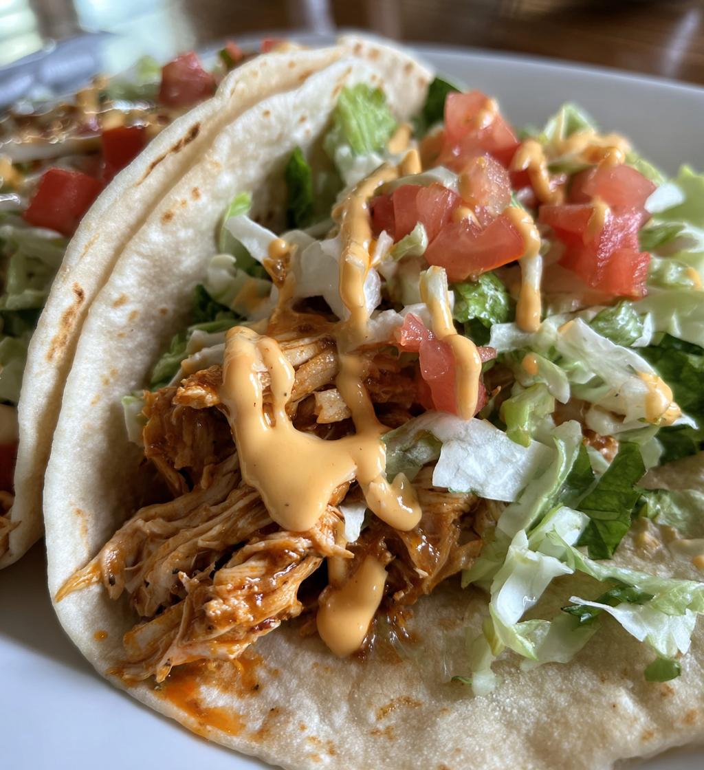 recette tacos poulet sauce fromagere