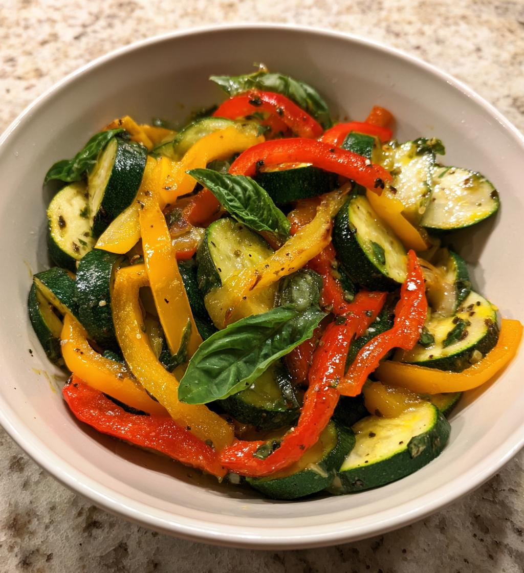 recettes courgettes et poivrons - detail 1