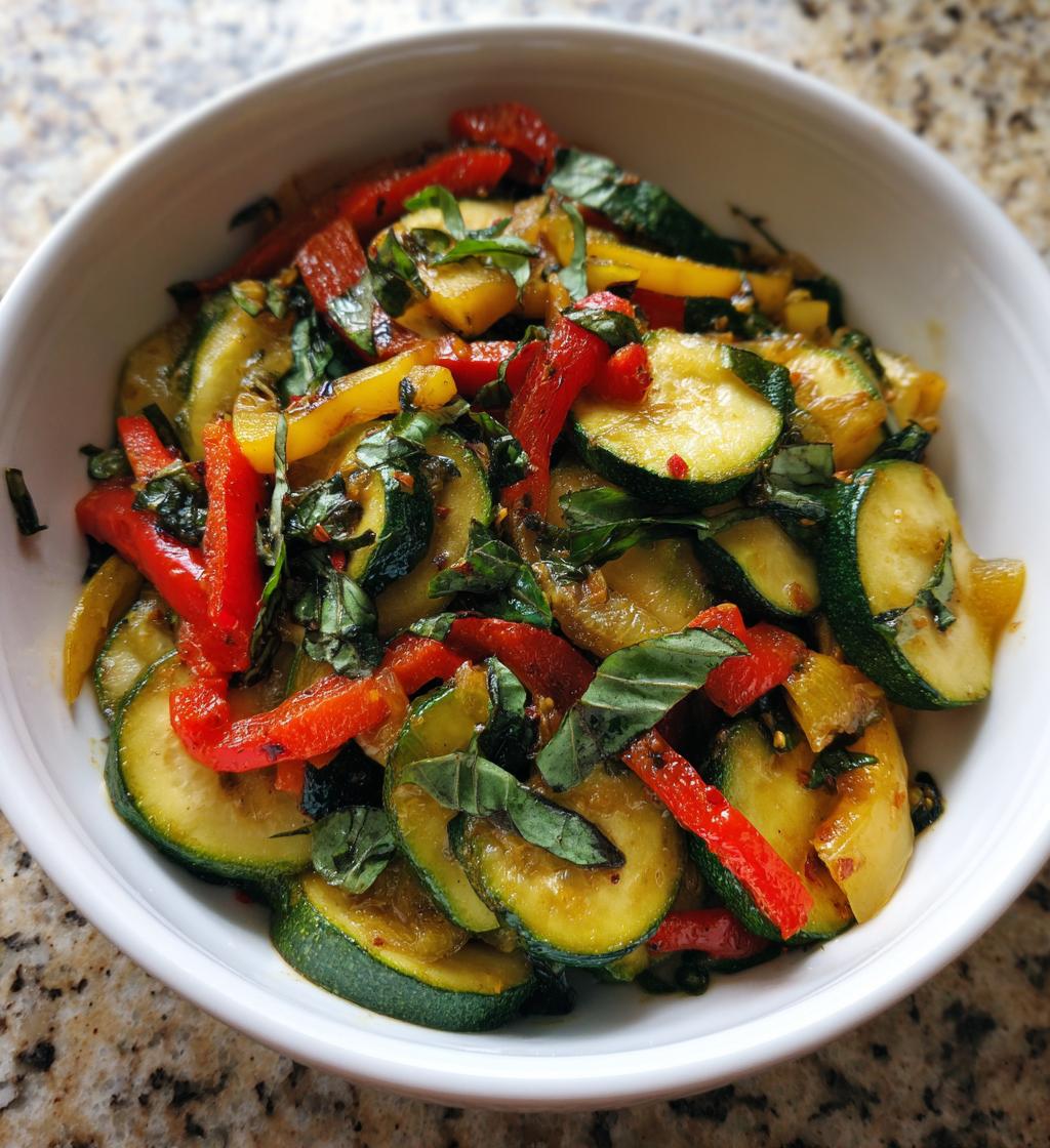 recettes courgettes et poivrons