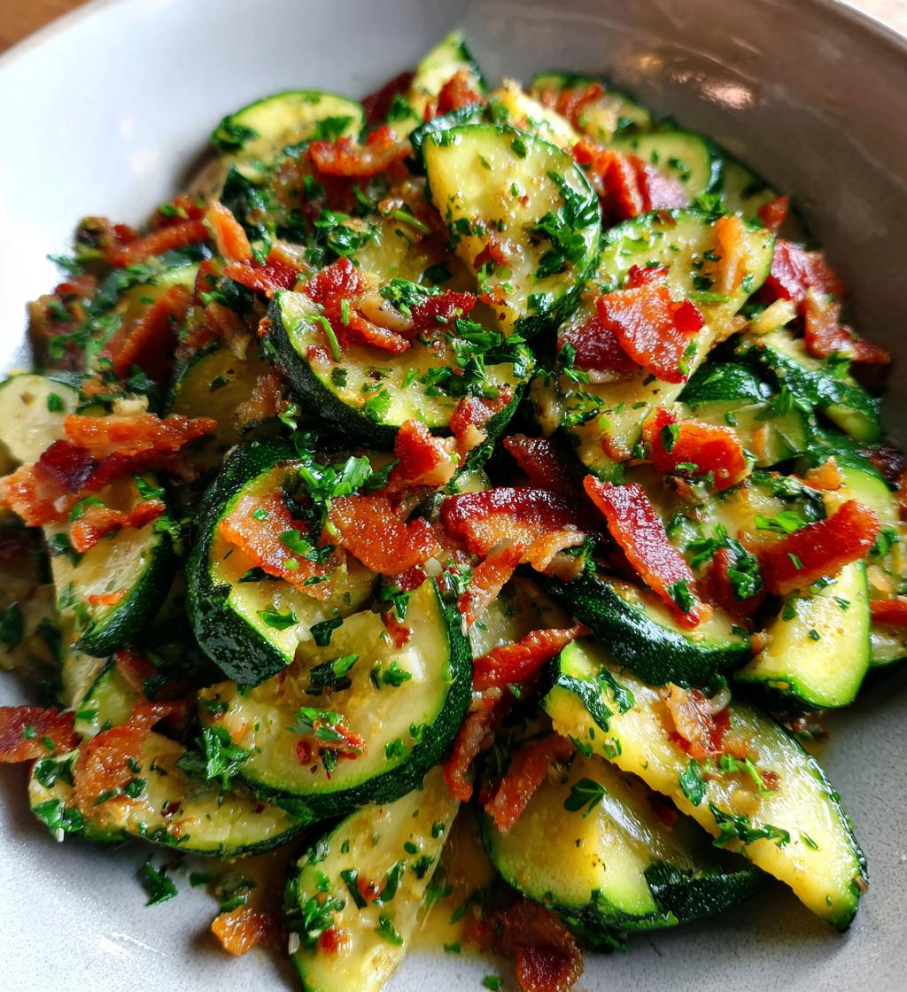 recettes courgettes lardons - detail 1