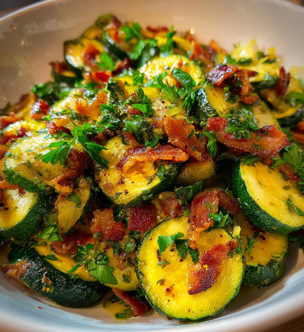 recettes courgettes lardons
