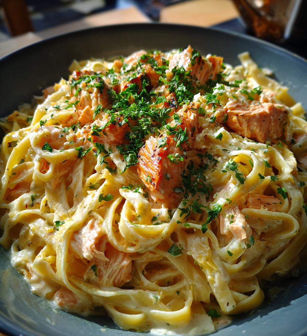 recettes de pates au saumon