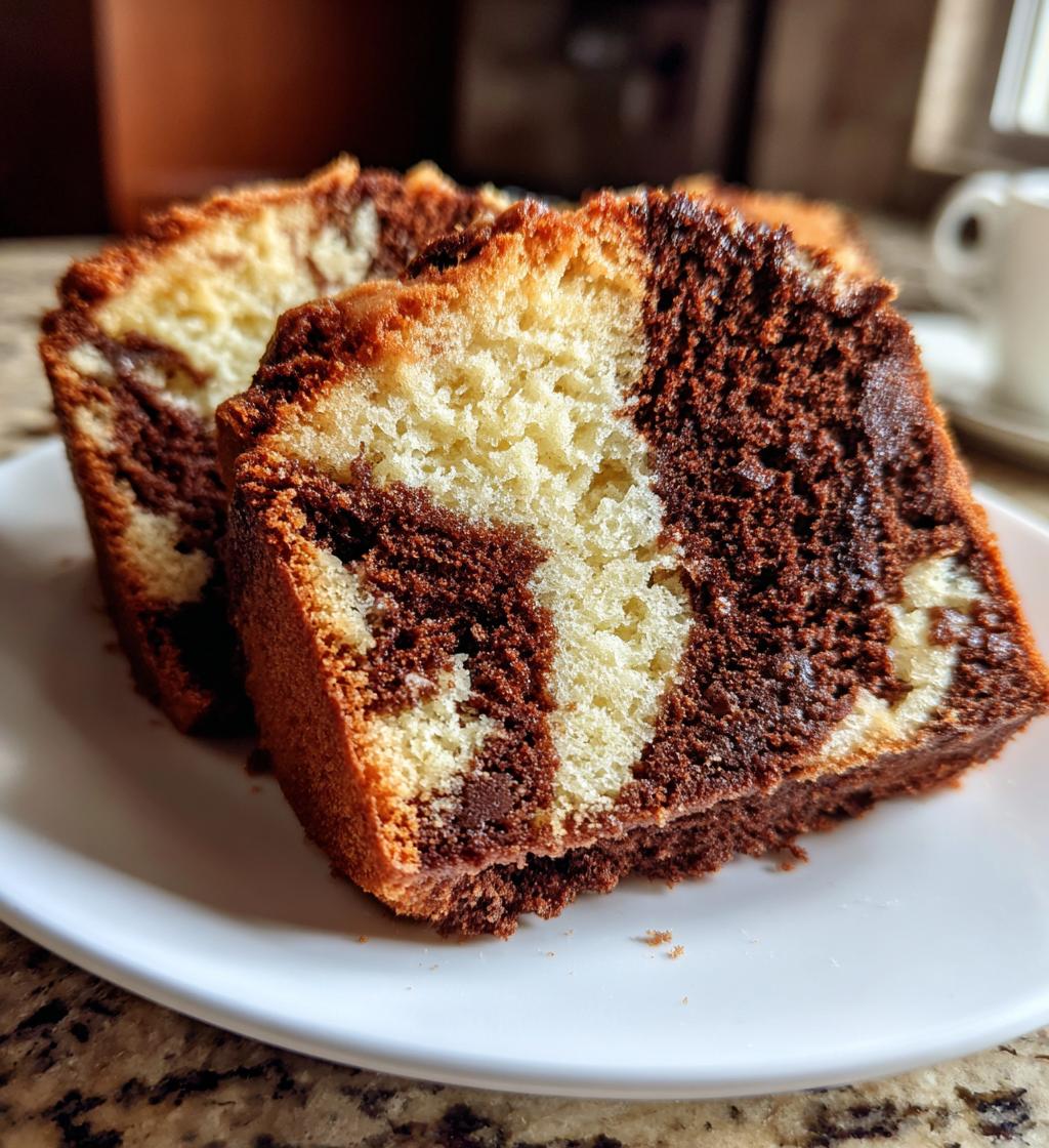 recettes gateau marbré