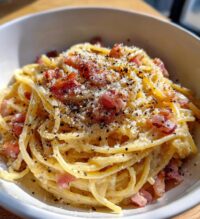 recettes pâtes carbonara
