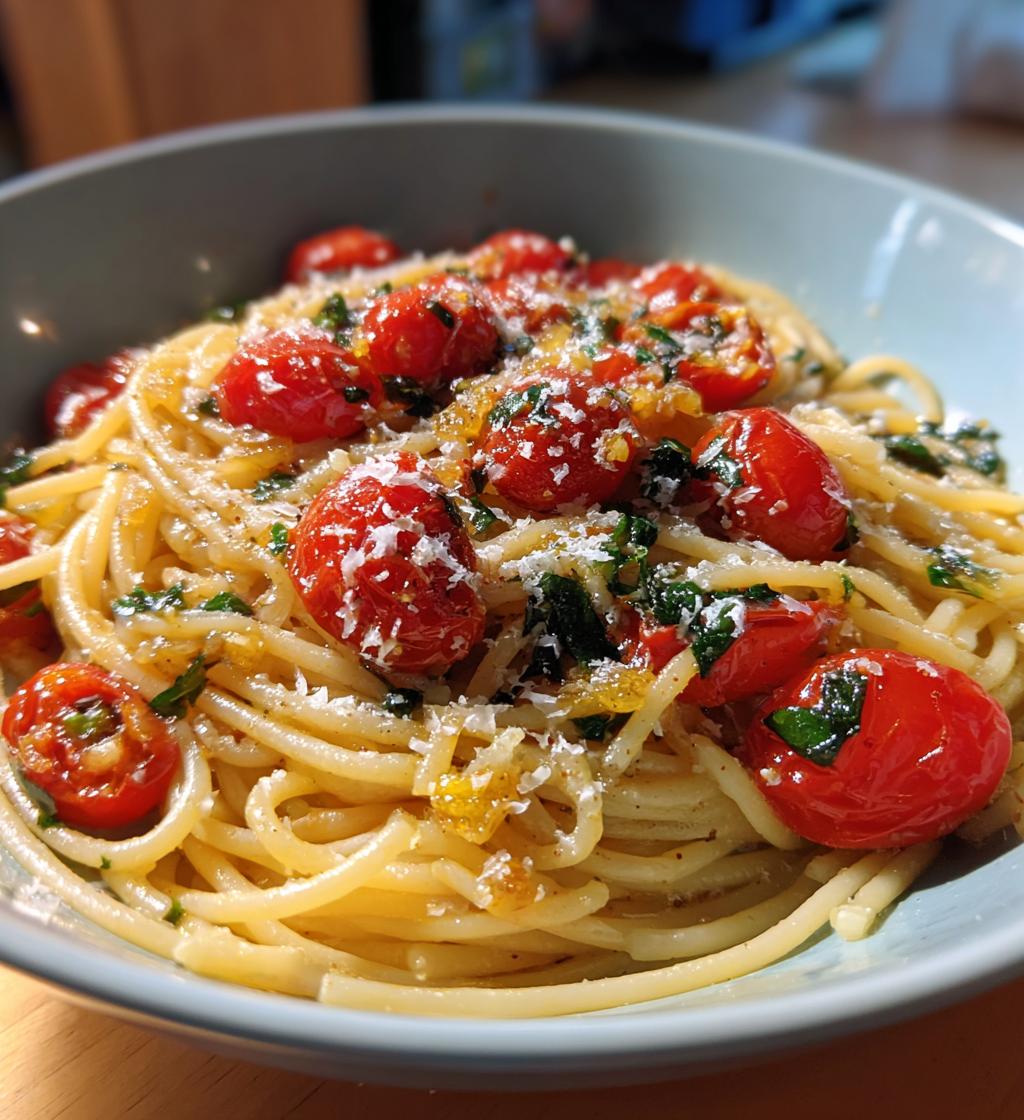 recettes pâtes tomates cerises - detail 1