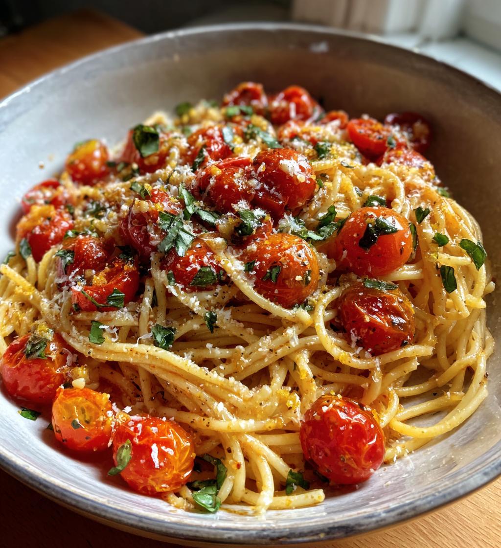 recettes pâtes tomates cerises