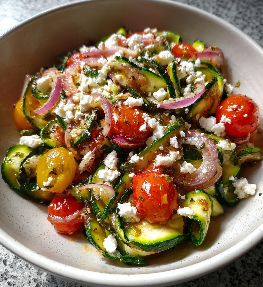 recettes salade de courgettes