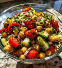 recettes salade pois chiche