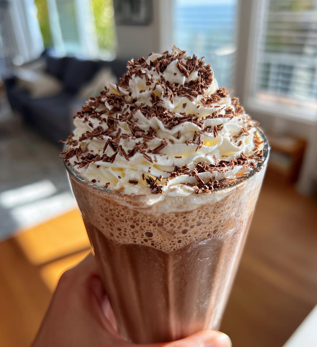 recettes sirop milkshake chocolat