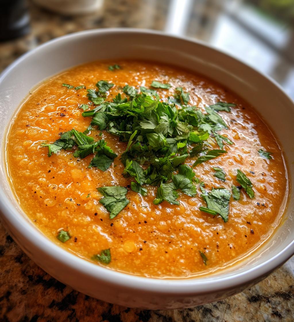 recettes soupe lentilles corail - detail 1