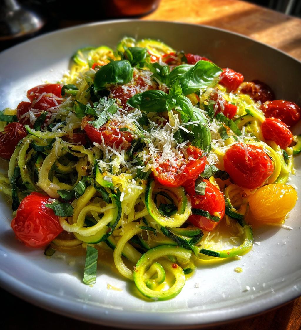 recettes spaghetti courgettes - detail 1