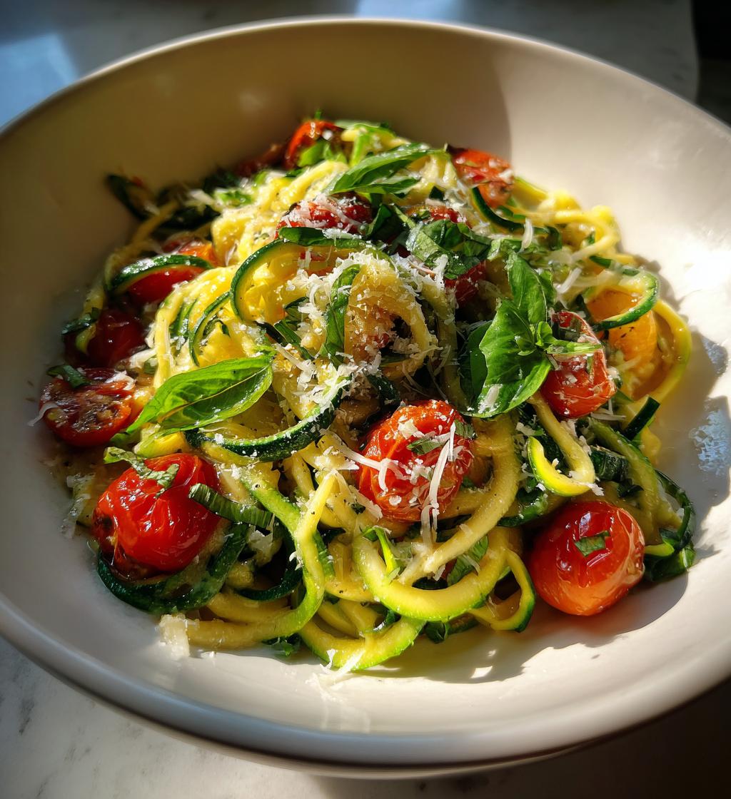 recettes spaghetti courgettes