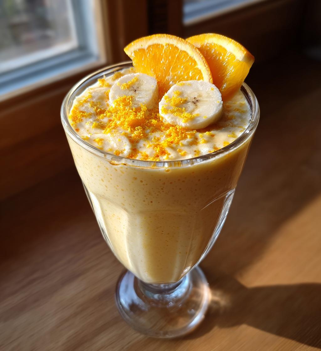 smoothie recette banane orange - detail 1