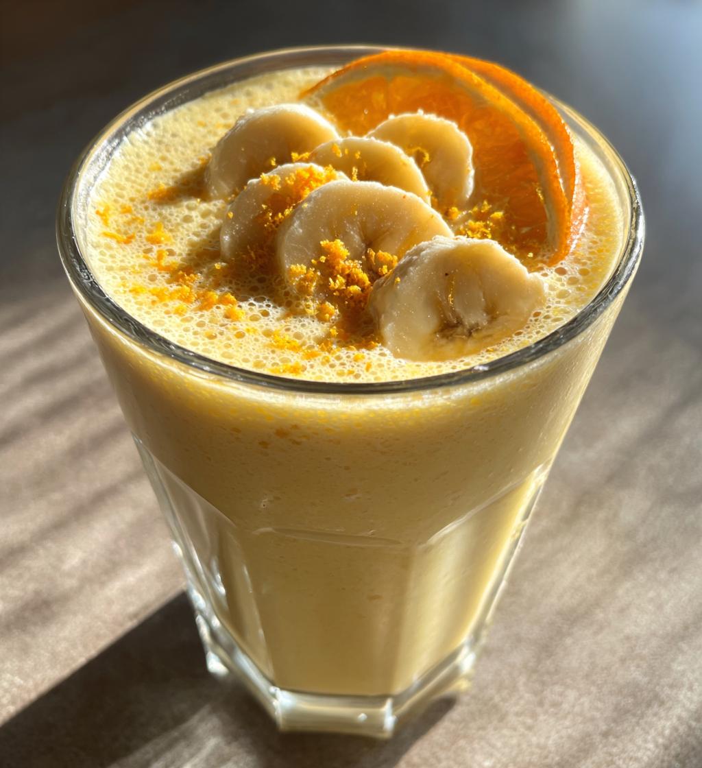 smoothie recette banane orange