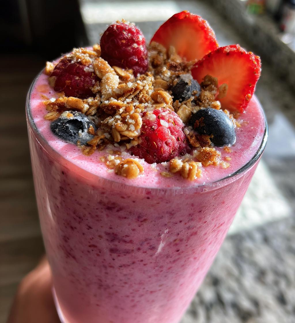 smoothie recette fruits rouges - detail 1