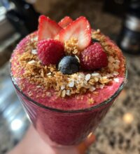 smoothie recette fruits rouges