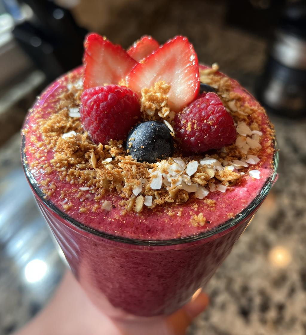 smoothie recette fruits rouges