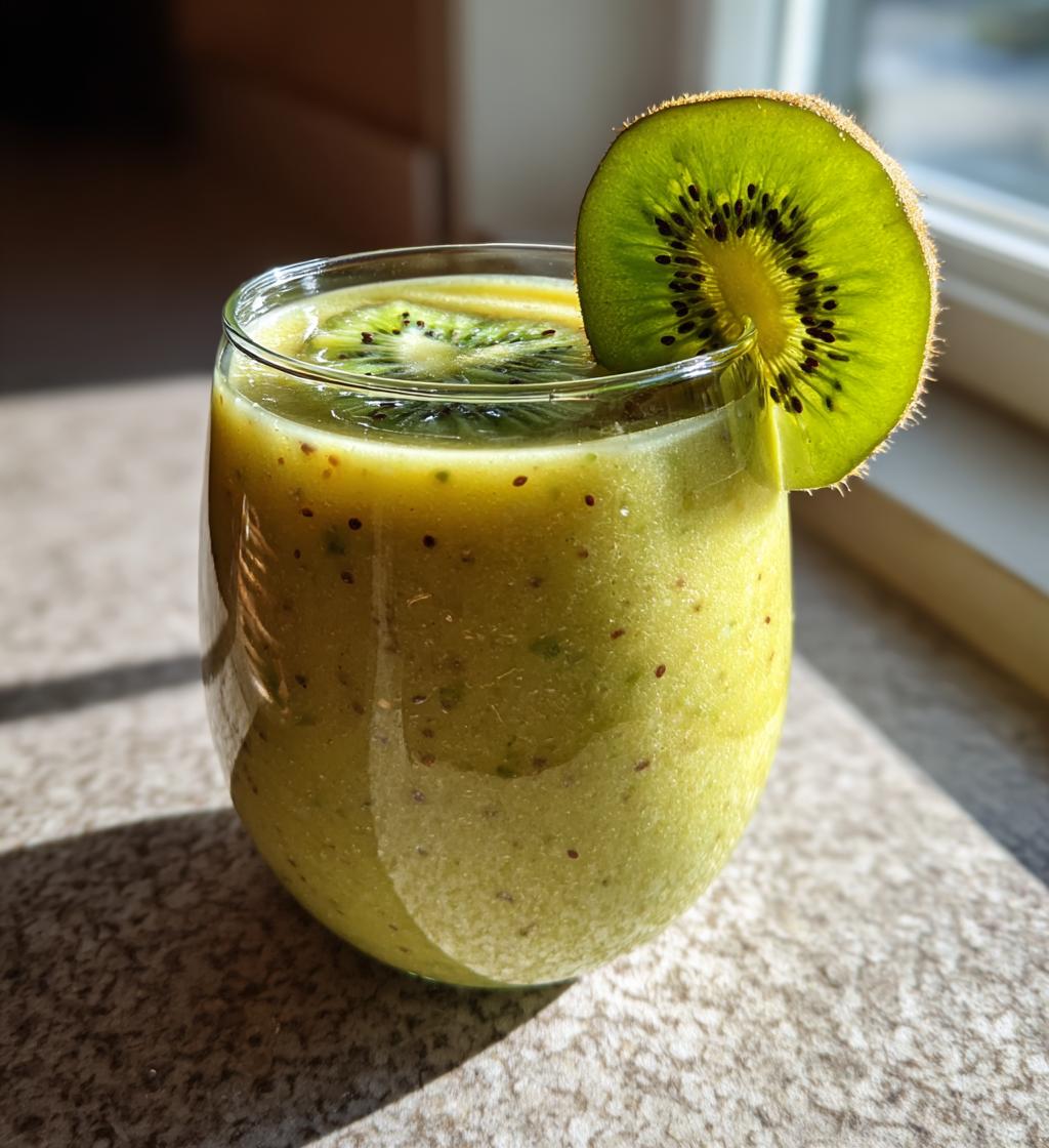 smoothie recette kiwi pomme - detail 1