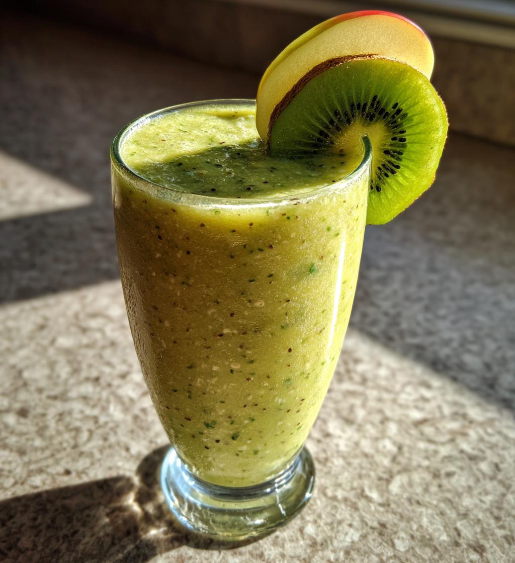 smoothie recette kiwi pomme