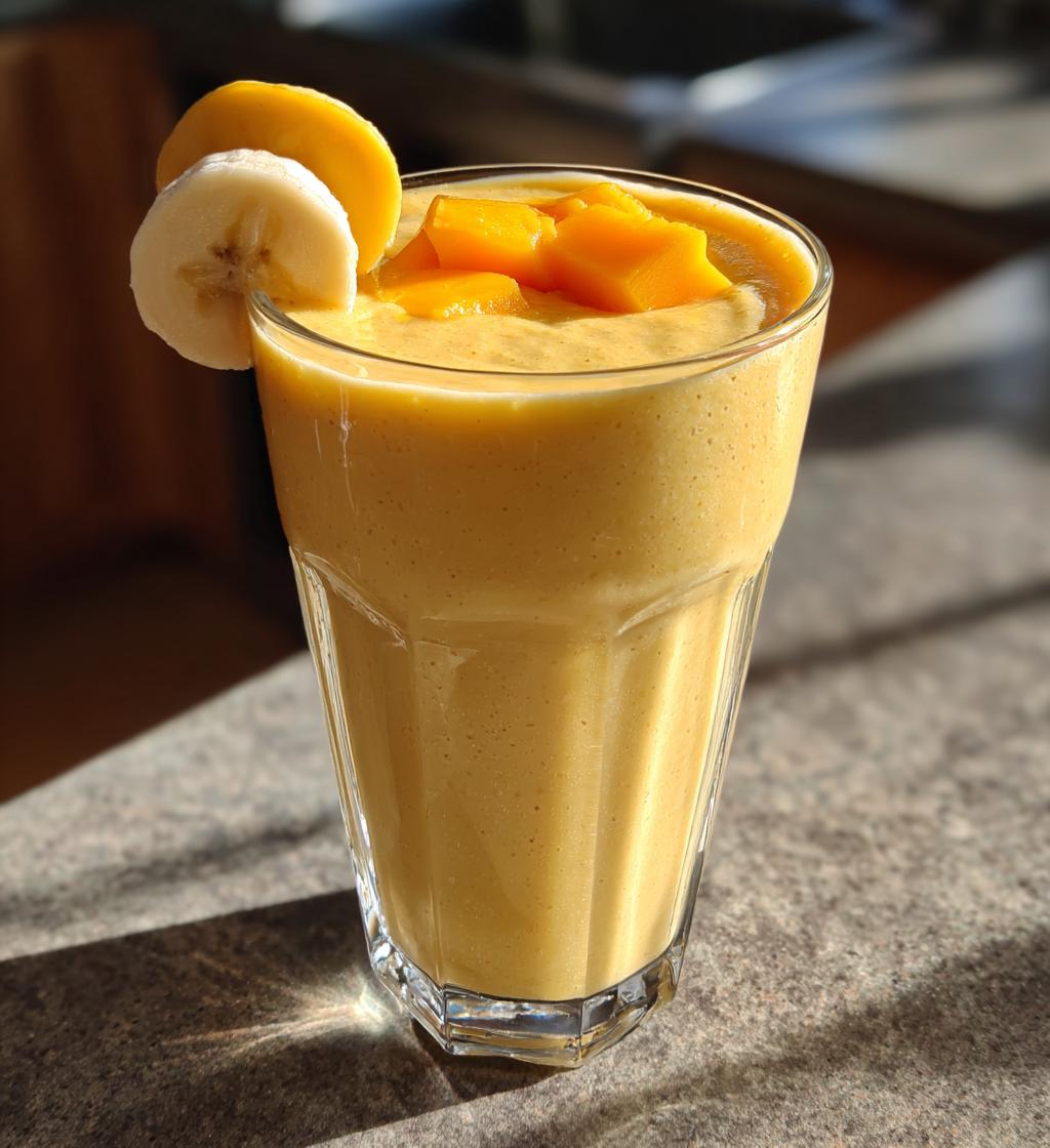smoothie recette mangue banane - detail 1