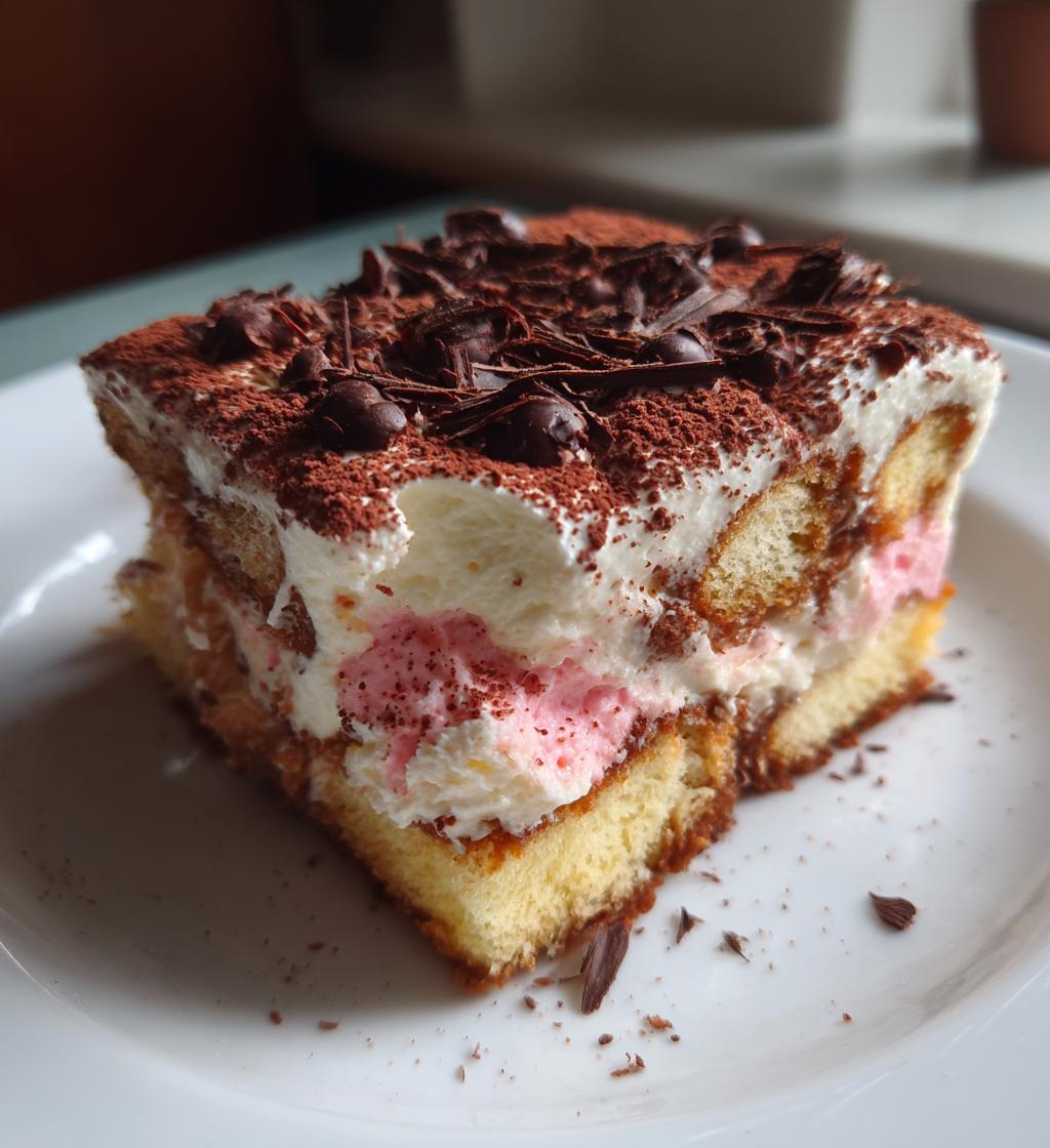 tiramisu recette biscuit rose