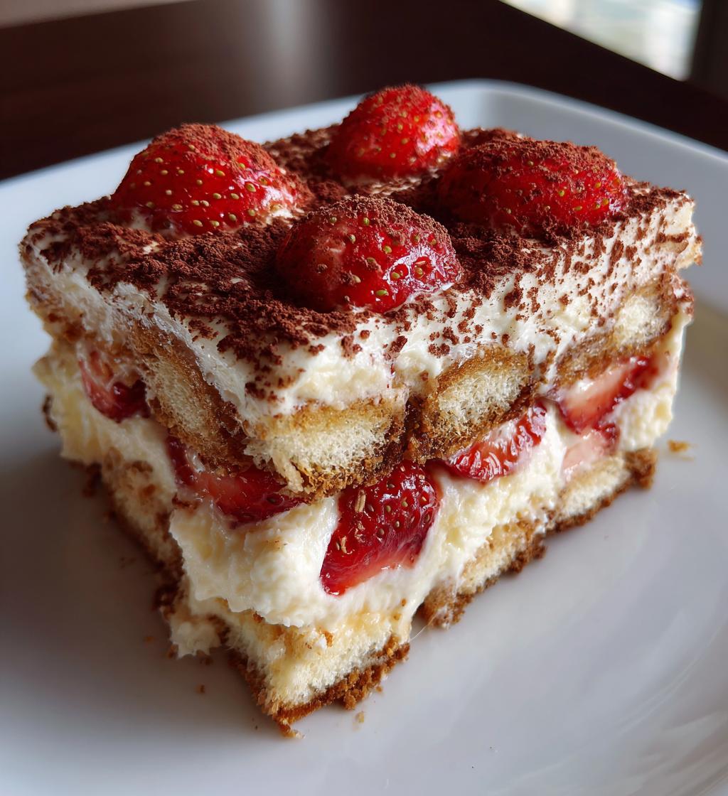 tiramisu recette fraise - detail 1