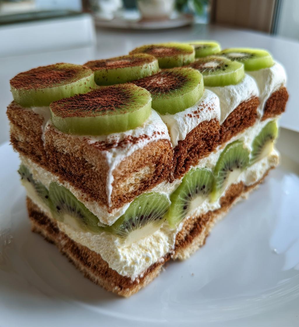 tiramisu recette kiwi