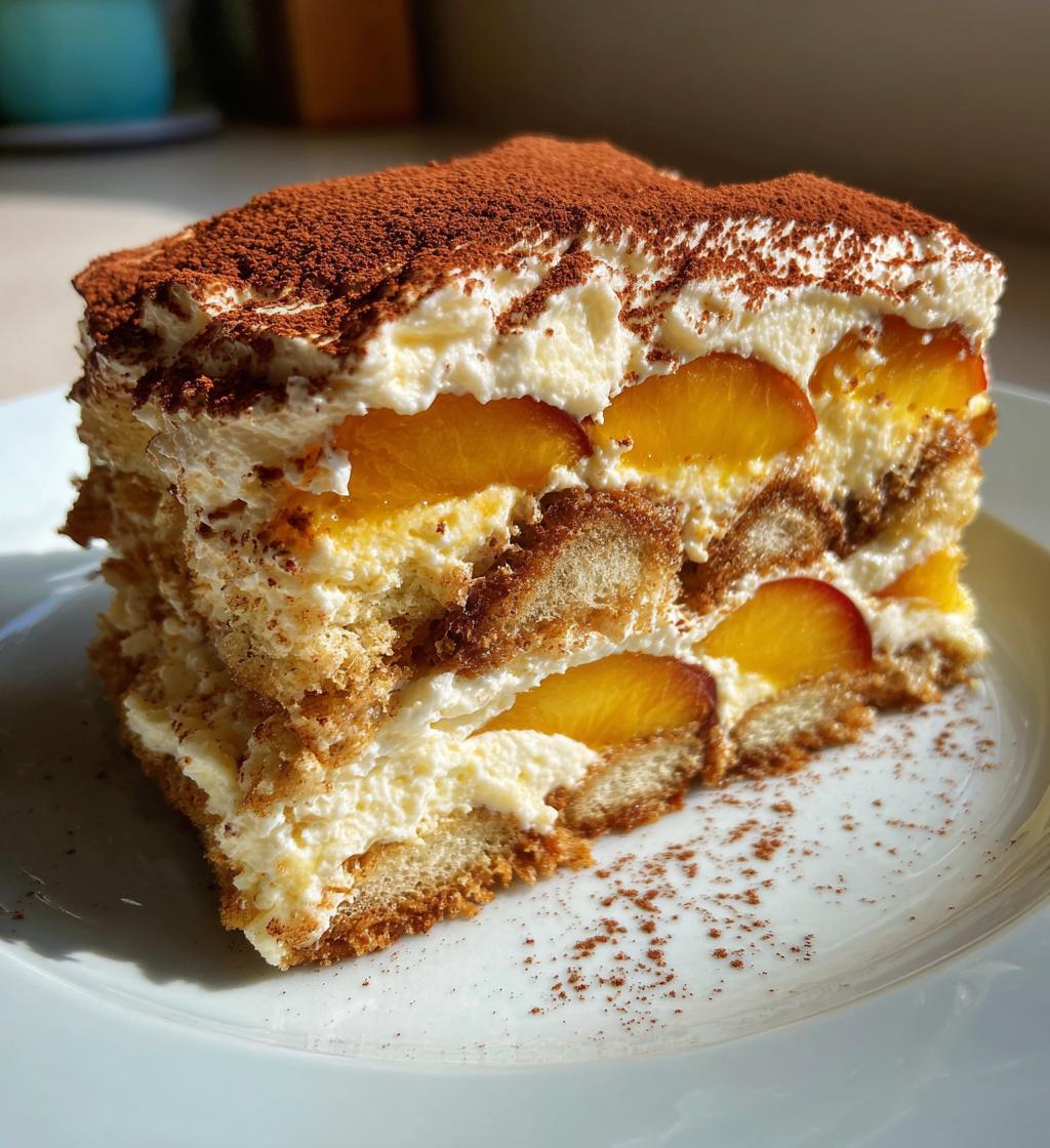tiramisu recette nectarine