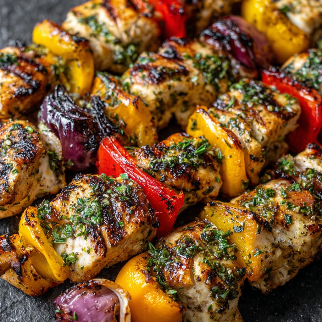 Brochettes de Poulet aux Herbes et Citron - detail 1