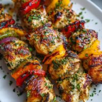 Brochettes de Poulet aux Herbes et Citron