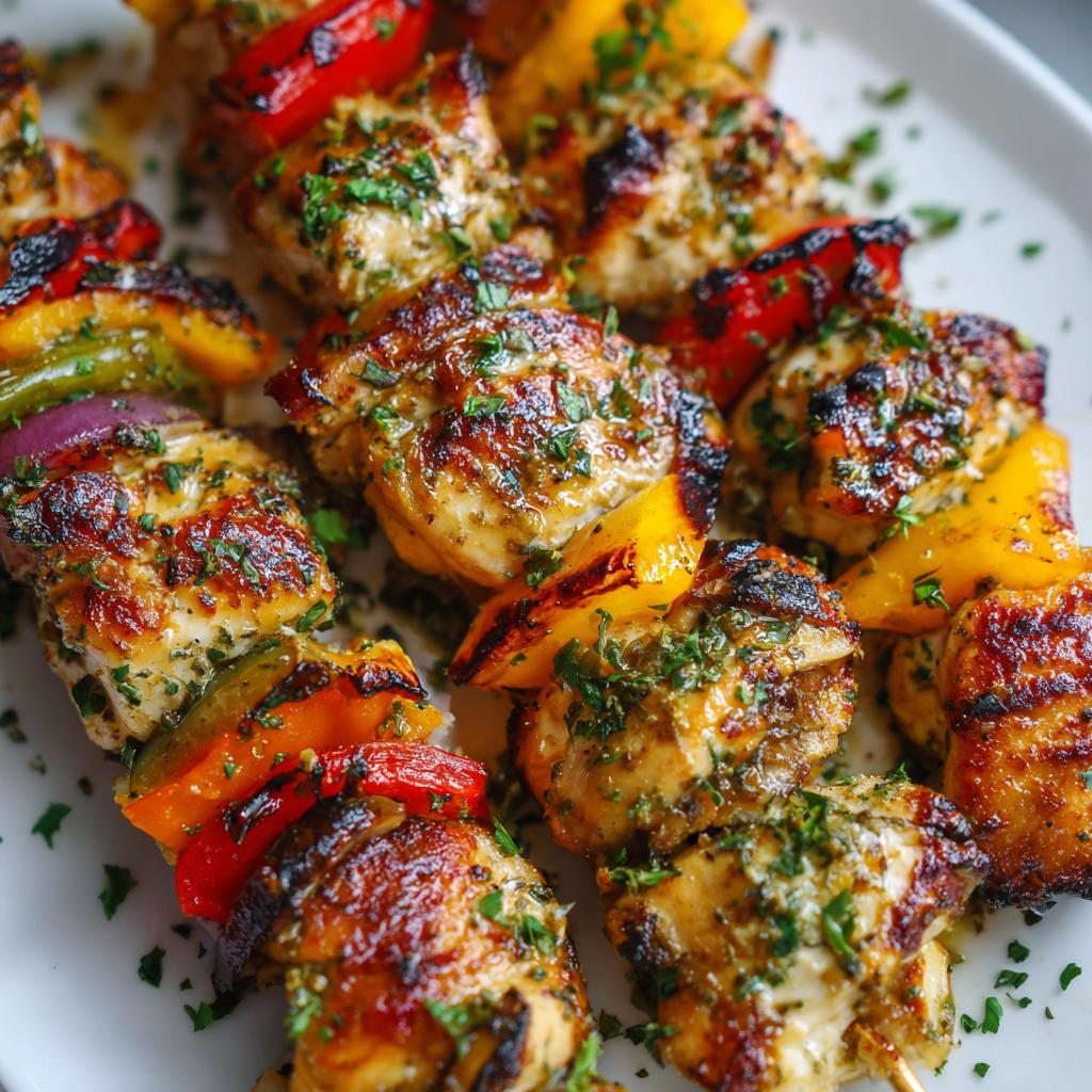 Brochettes de Poulet aux Herbes et Citron