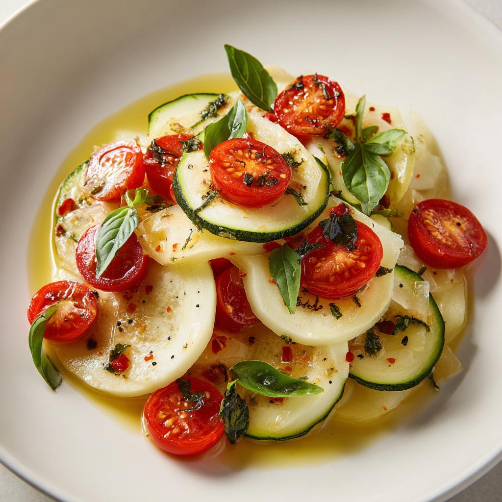 Courgettes Blanches Sautées aux Tomates Cerises - detail 1